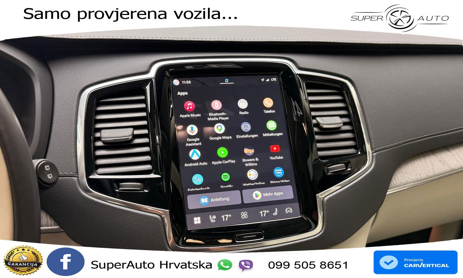 Volvo XC90 2.0 T8 AWD Automatic ACC+HEAD+4xGR SJED+360+PANO
