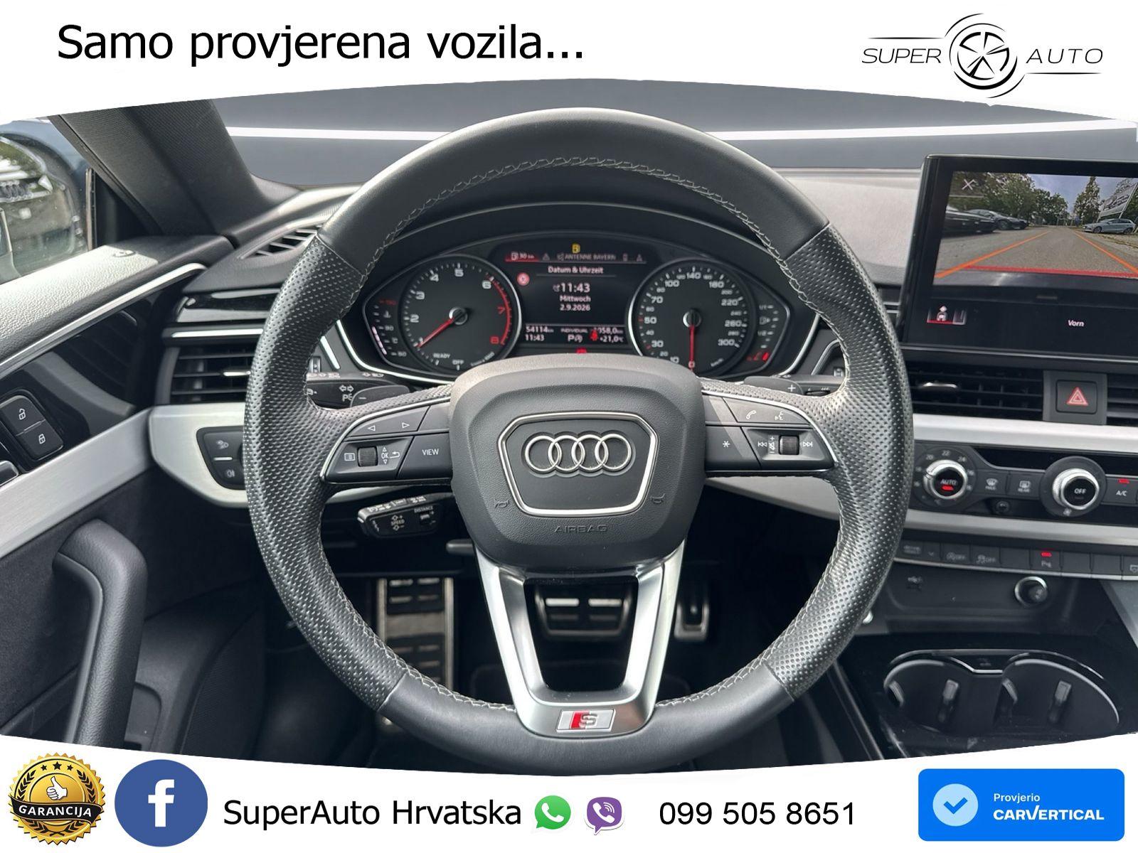 Audi A5 Sportback 45 TFSI (265 KS) quattro S tronic S line LED+ACC