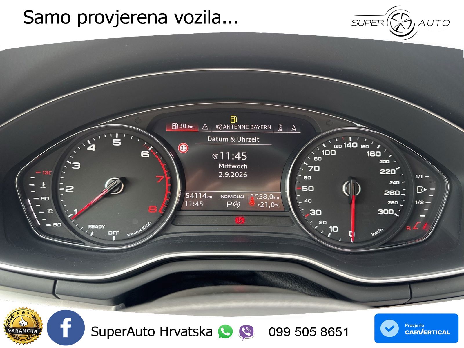 Audi A5 Sportback 45 TFSI (265 KS) quattro S tronic S line LED+ACC