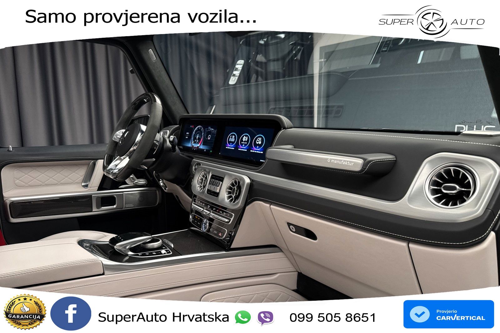Mercedes AMG G 63 Long V8 (585 KS) 4MATIC 9G-TRONIC AMG SPEEDSHIFT TCT Manufaktur ACC+HEAD+4xGR SJED+360+PANO