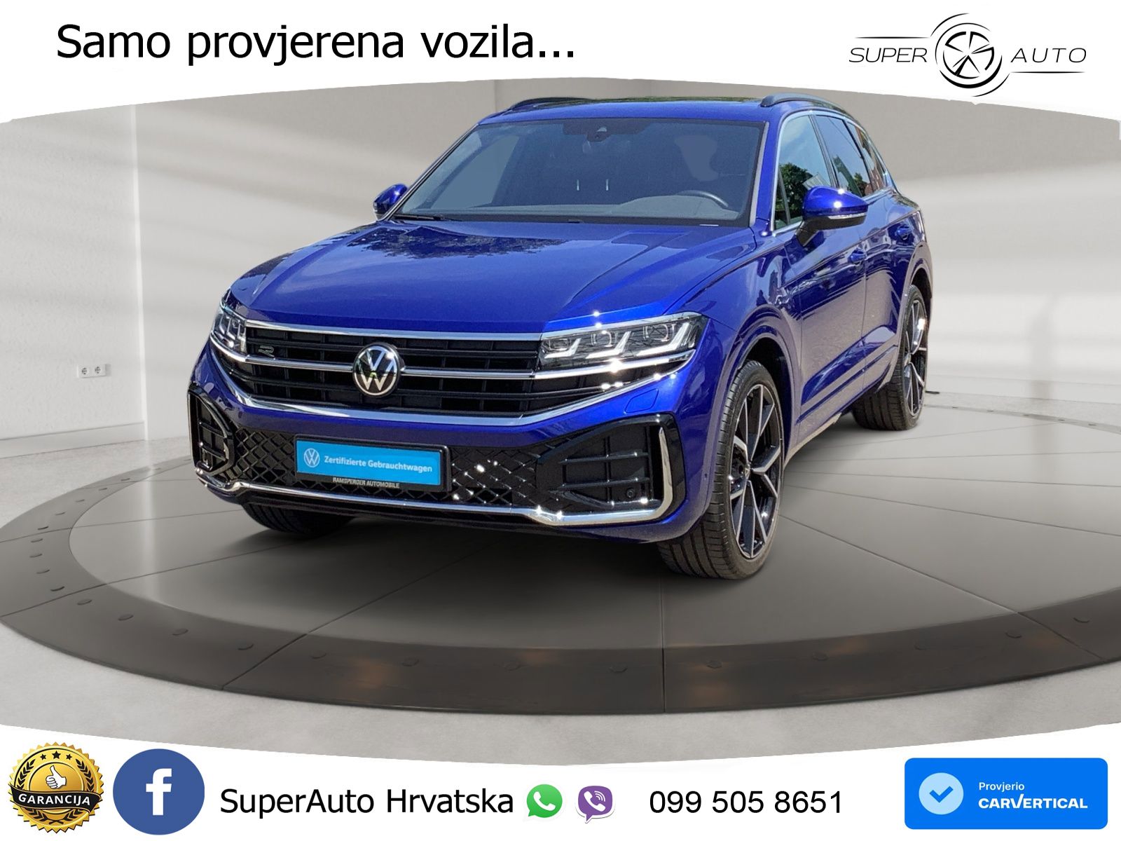 Volkswagen Touareg 3.0 V6 TDI (286 KS) 4MOTION Tiptronic ZRAČNI+ACC+GR SJED+KAM+PANO