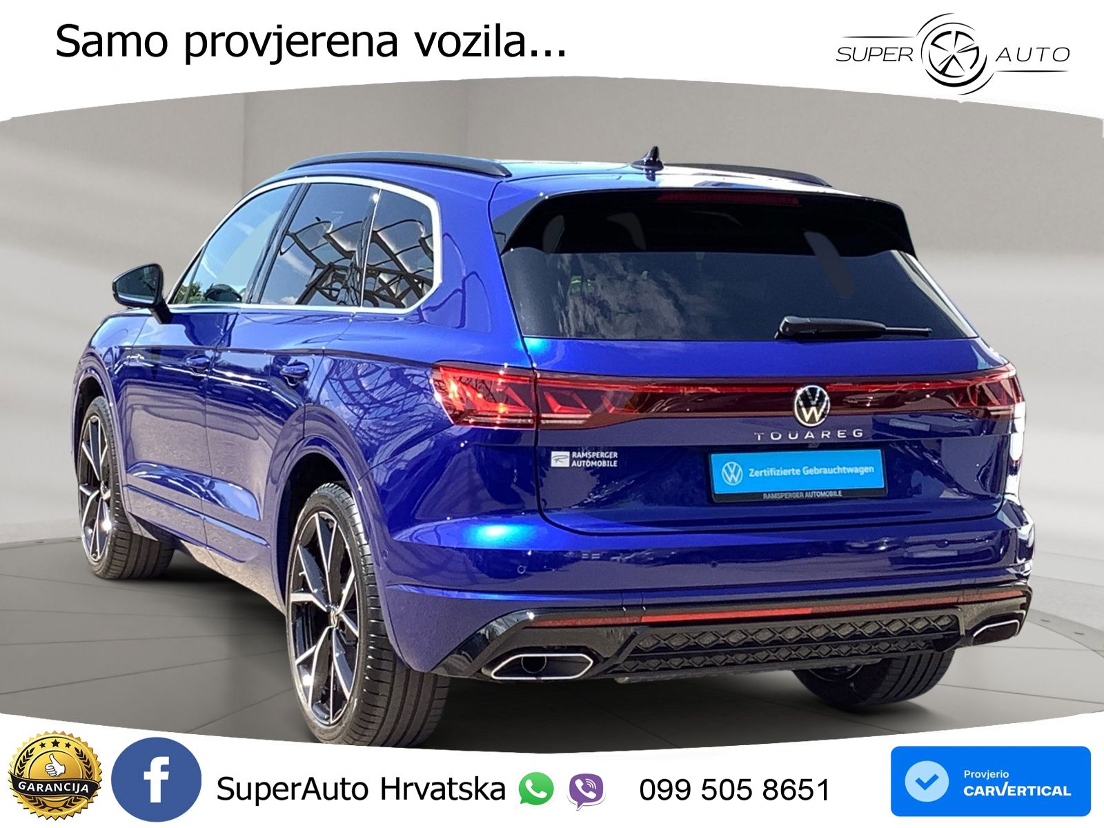 Volkswagen Touareg 3.0 V6 TDI (286 KS) 4MOTION Tiptronic ZRAČNI+ACC+GR SJED+KAM+PANO