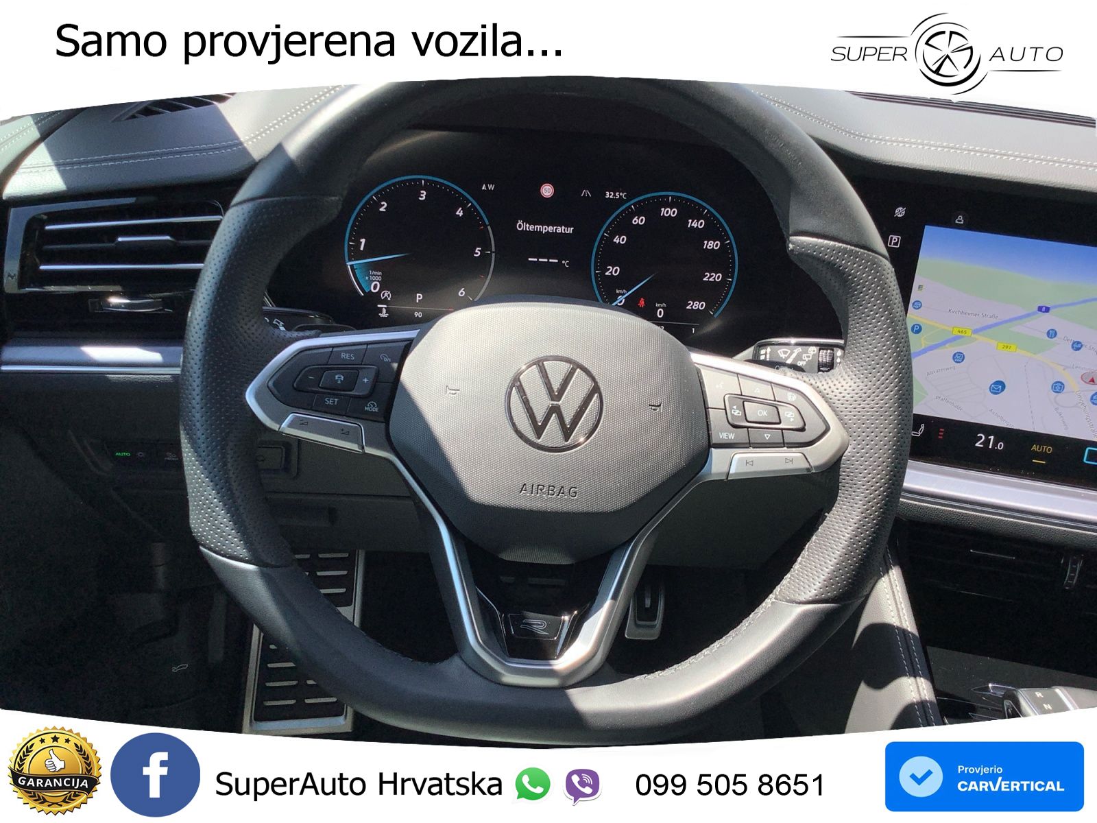 Volkswagen Touareg 3.0 V6 TDI (286 KS) 4MOTION Tiptronic ZRAČNI+ACC+GR SJED+KAM+PANO