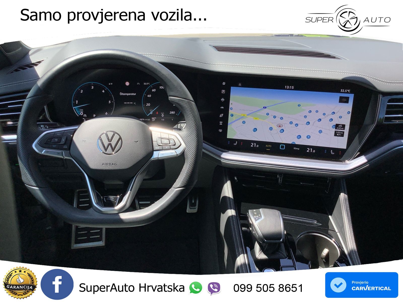 Volkswagen Touareg 3.0 V6 TDI (286 KS) 4MOTION Tiptronic ZRAČNI+ACC+GR SJED+KAM+PANO