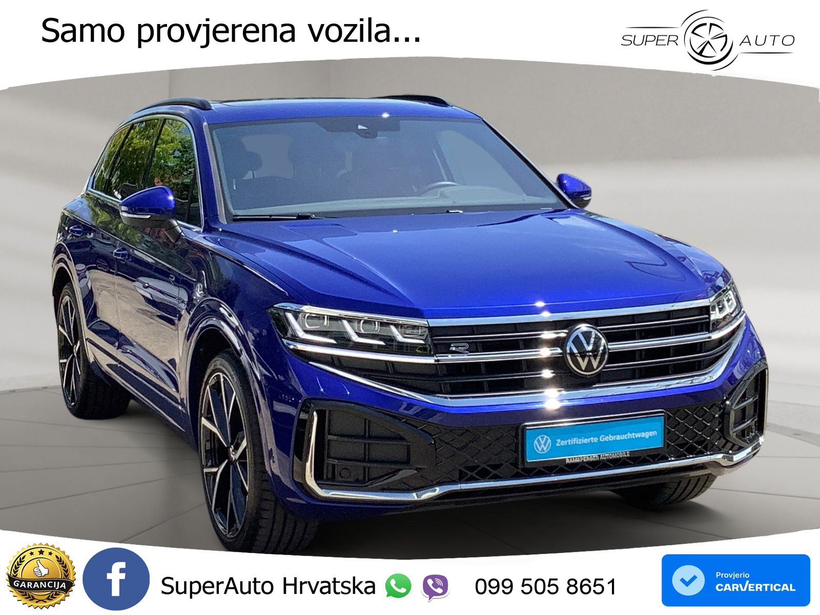 Volkswagen Touareg 3.0 V6 TDI (286 KS) 4MOTION Tiptronic ZRAČNI+ACC+GR SJED+KAM+PANO