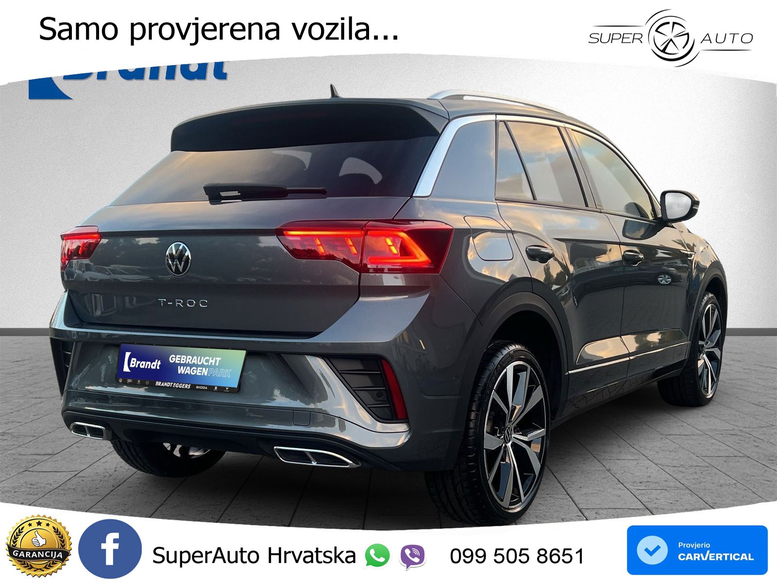 Volkswagen T-Roc 1.5 TSI (150 KS) DSG R-Line LED+GR SJED+ACC