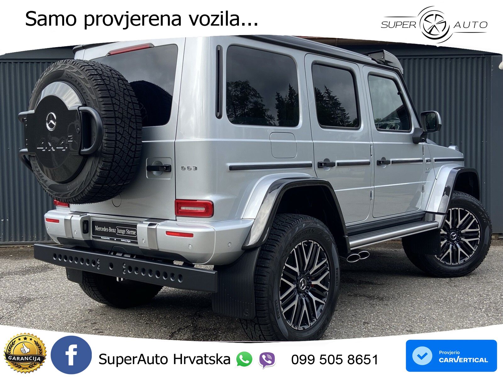 Mercedes AMG G 63 Long V8 (585 KS) 4MATIC 9G-TRONIC AMG SPEEDSHIFT PLUS