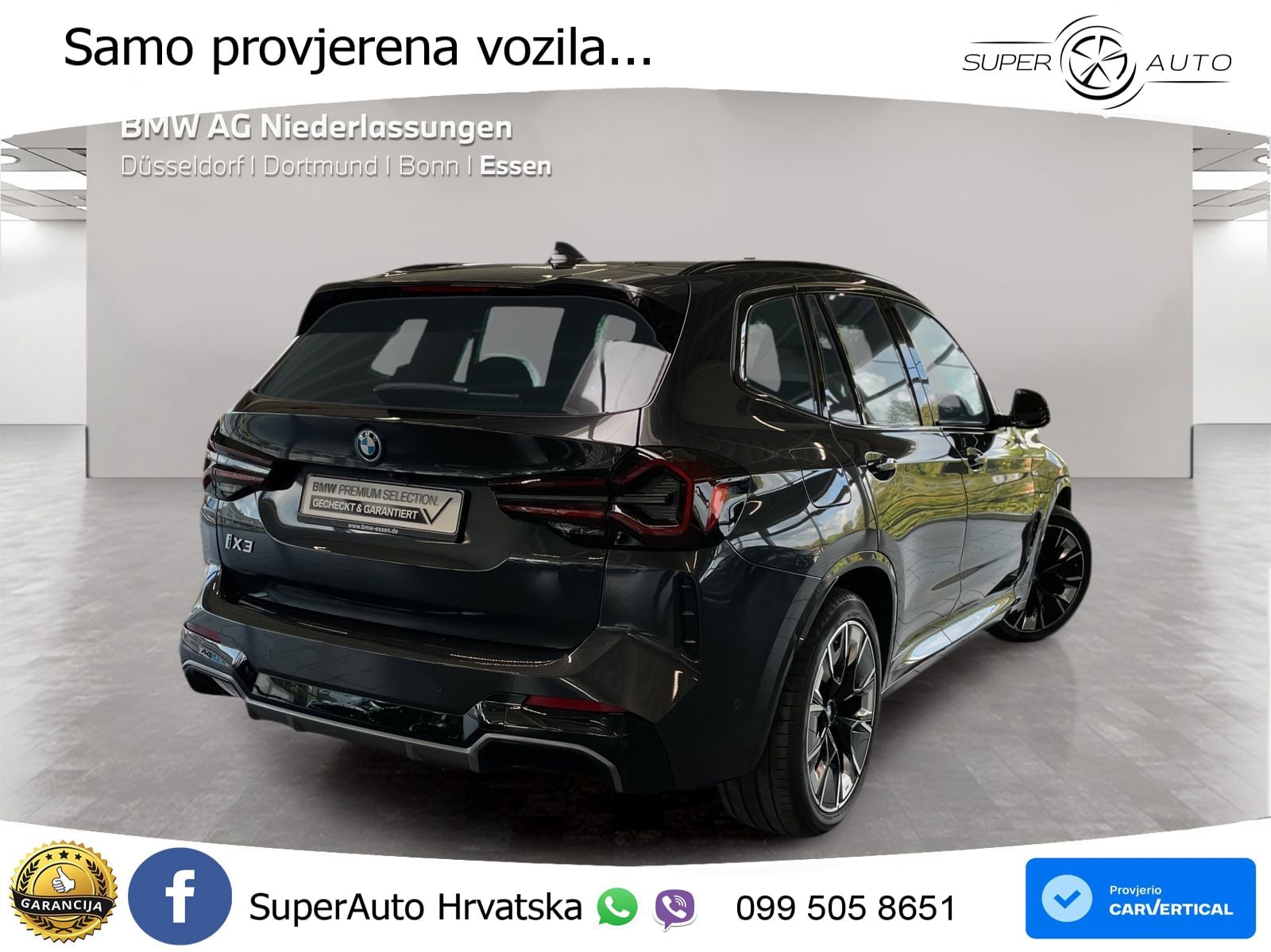 BMW iX3 80 kWh (286 KS) M Sport LED+GR SJED+ACC
