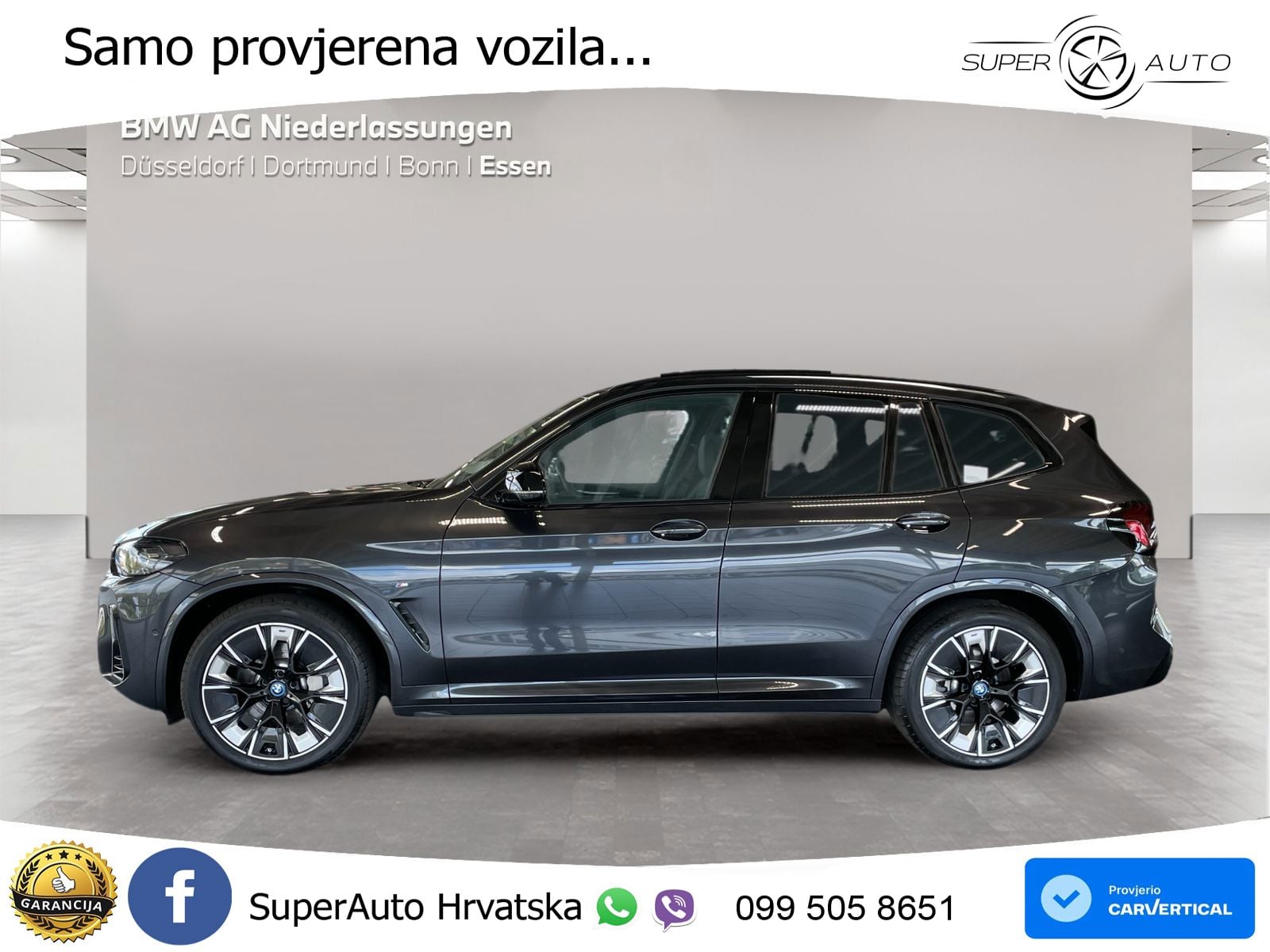 BMW iX3 80 kWh (286 KS) M Sport LED+GR SJED+ACC