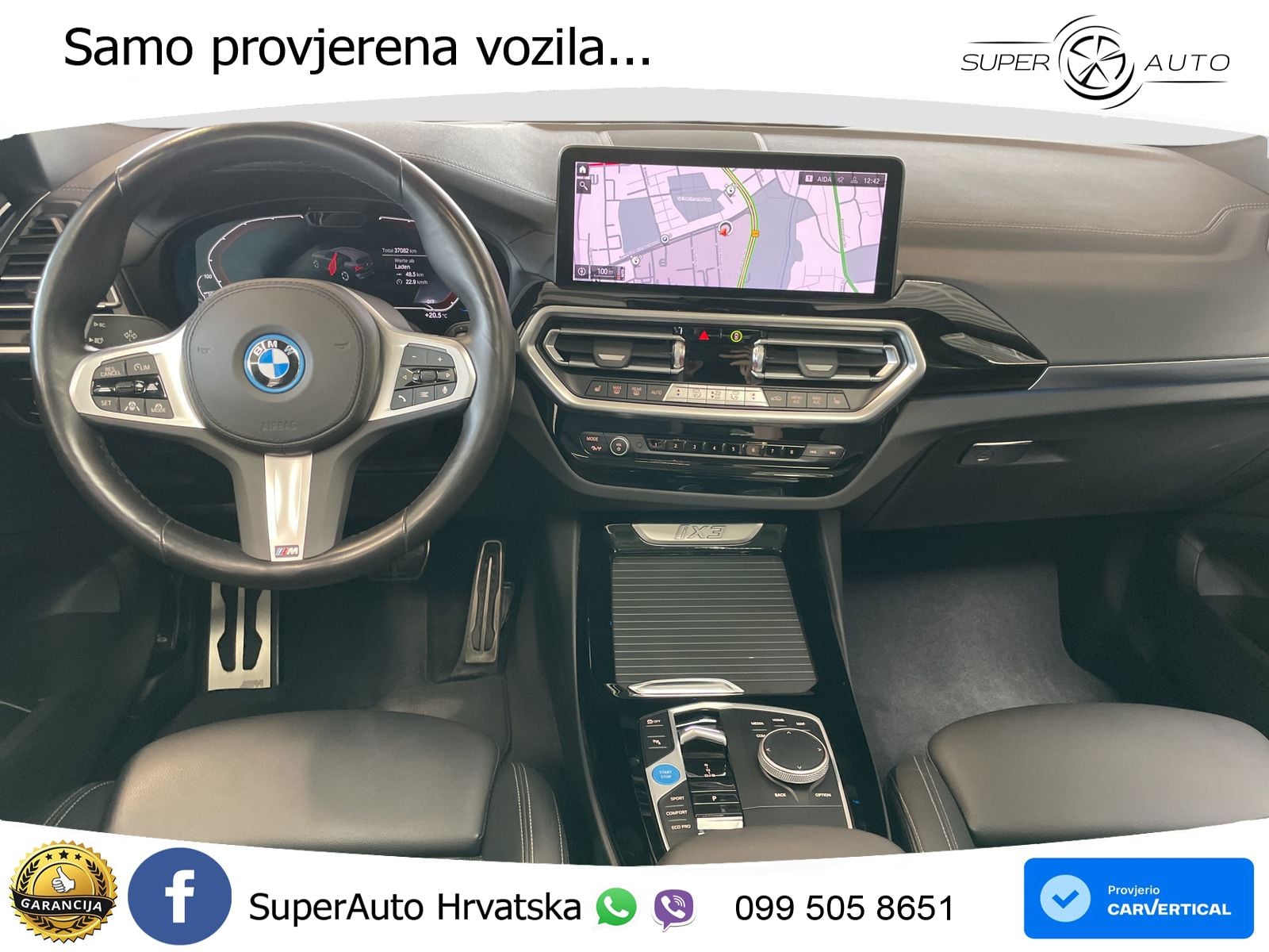 BMW iX3 80 kWh (286 KS) M Sport LED+GR SJED+ACC