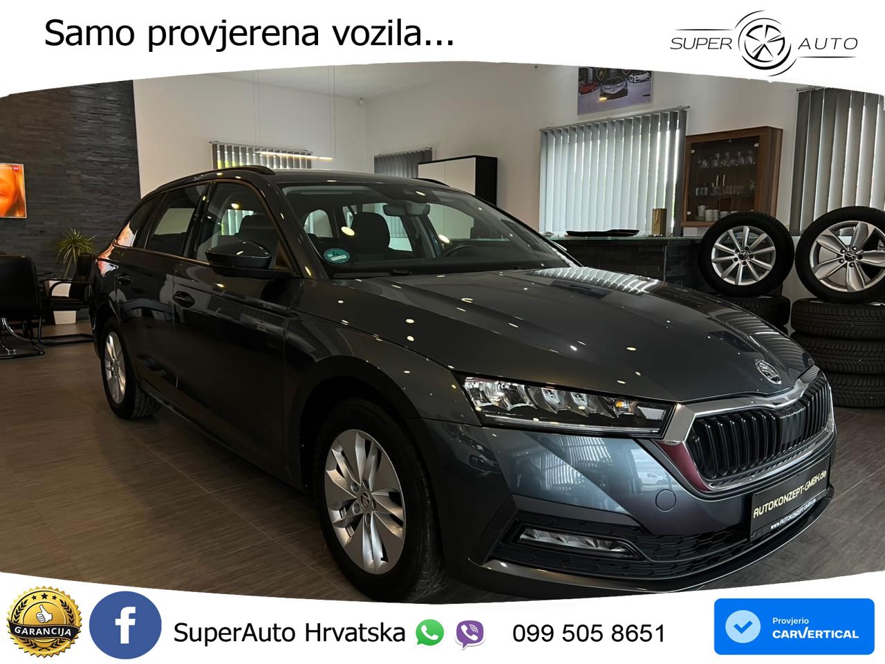 Škoda Octavia Combi 2.0 TDI (150 KS) DSG LED+GR SJED+ACC