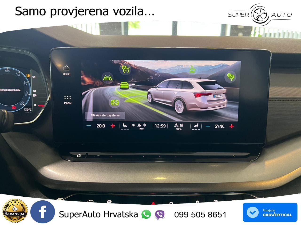 Škoda Octavia Combi 2.0 TDI (150 KS) DSG LED+GR SJED+ACC