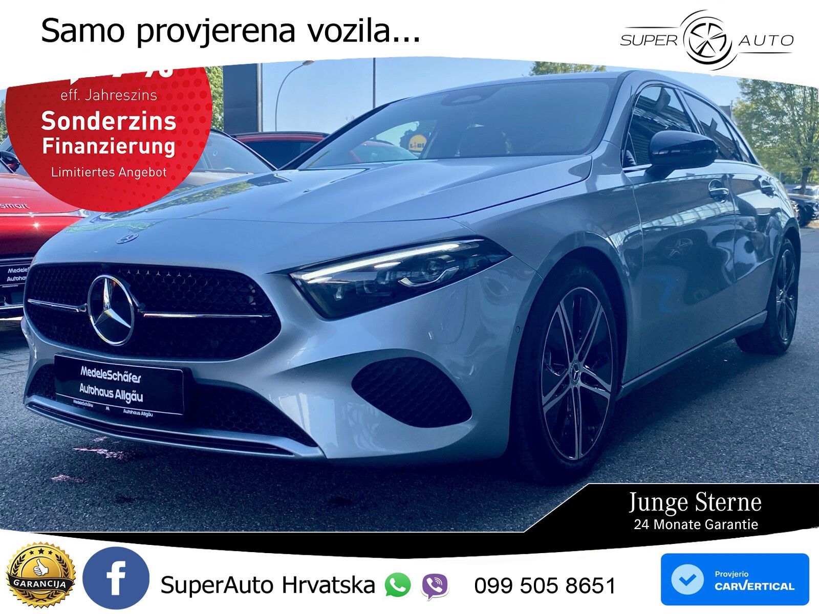 Mercedes-Benz A 200 7G-DCT LED+GR SJED+ACC