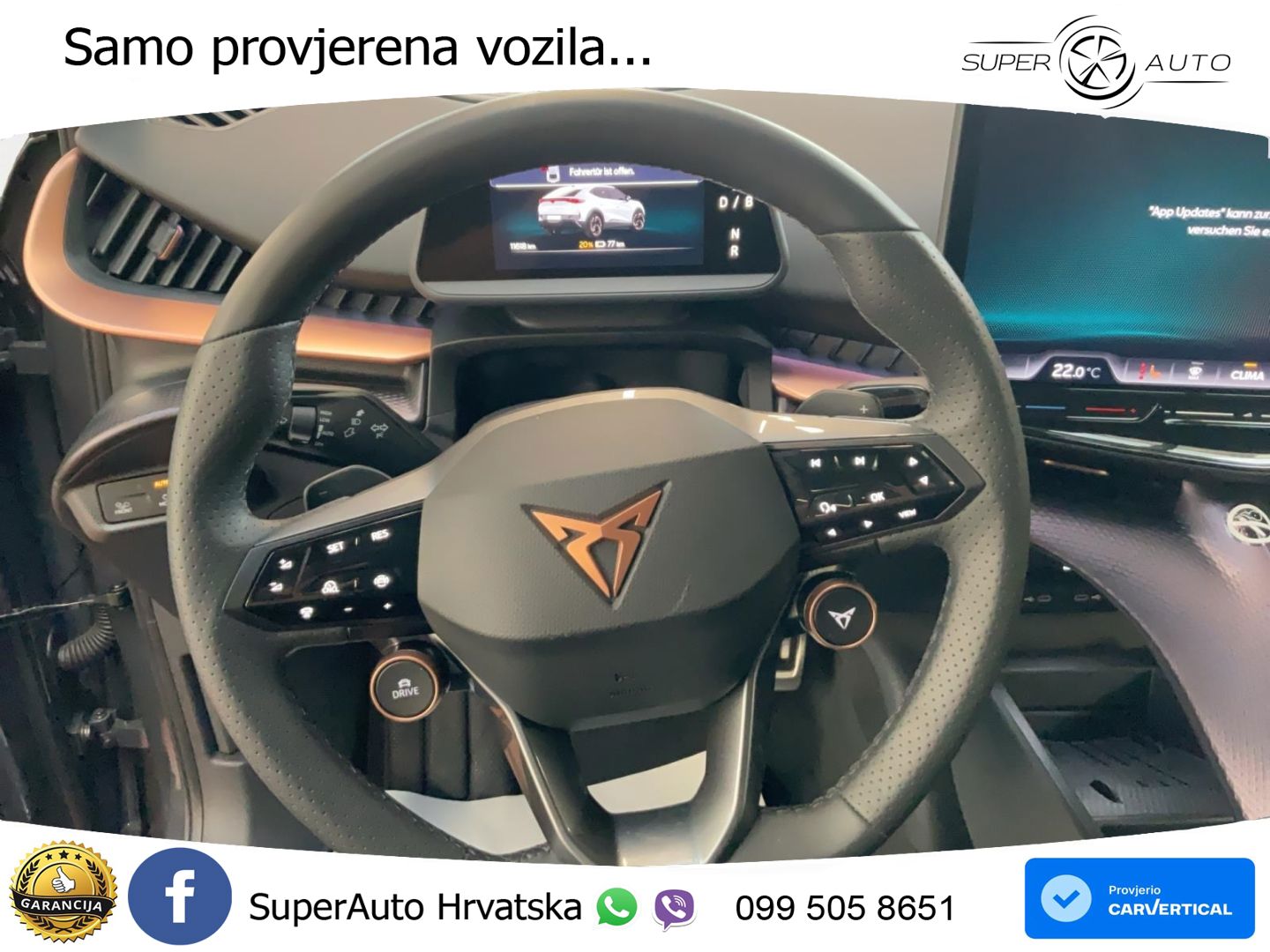 Cupra Tavascan 82 kWh (286 KS) LED+GR SJED+ACC