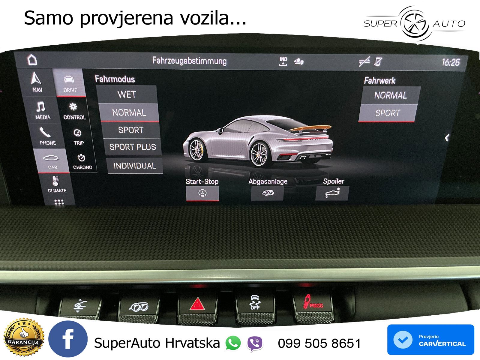 Porsche 911 Turbo S 3.8 (650 KS) PDK LED+GR SJED+ACC