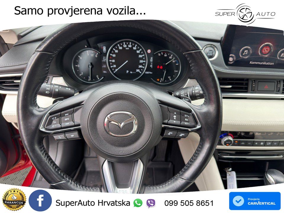 Mazda 6 Sport Combi 2.2 SKYACTIV-D (184 KS) SKYACTIV-Drive LED+GR SJED+ACC
