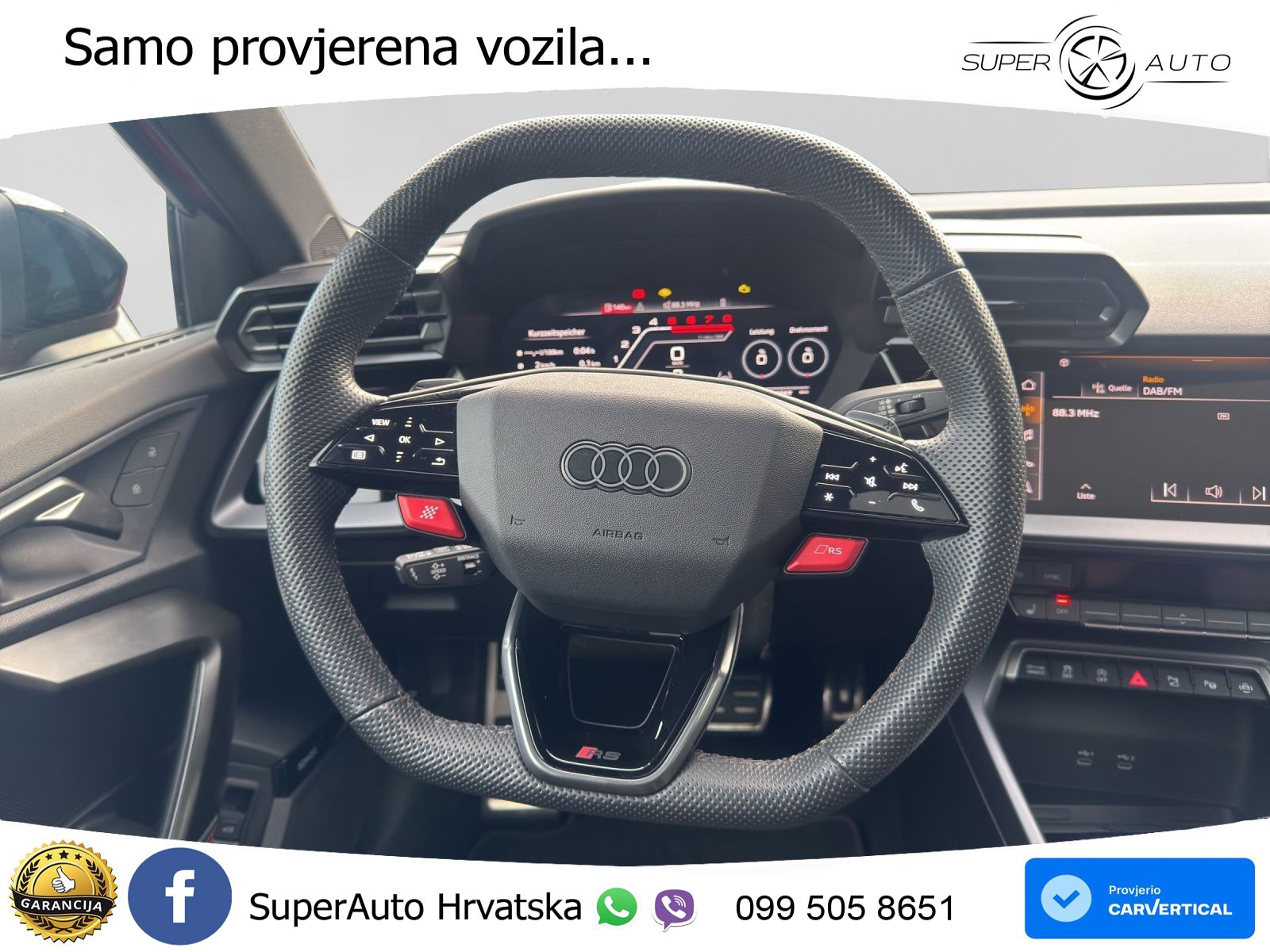 Audi RS3 Sedan 2.5 TFSI (400 KS) quattro S tronic LED+GR SJED+ACC