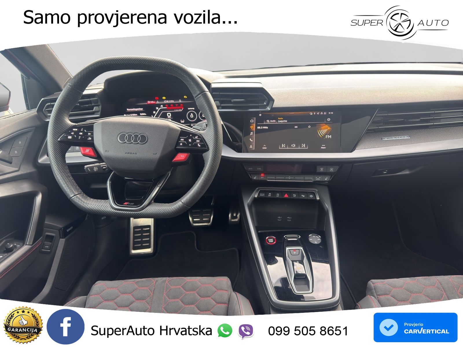 Audi RS3 Sedan 2.5 TFSI (400 KS) quattro S tronic LED+GR SJED+ACC