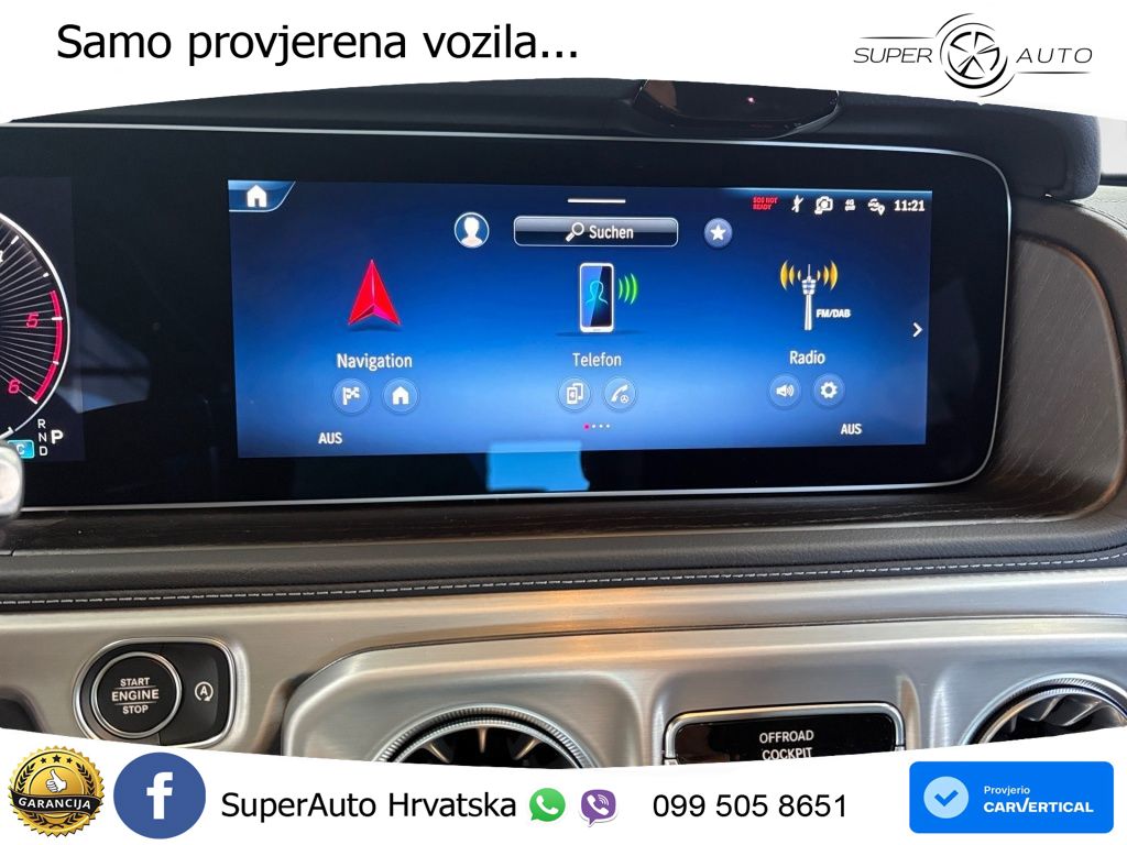 Mercedes G 450d Long (367 KS) 4MATIC 9G-TRONIC Exclusive LED+GR SJED+ACC