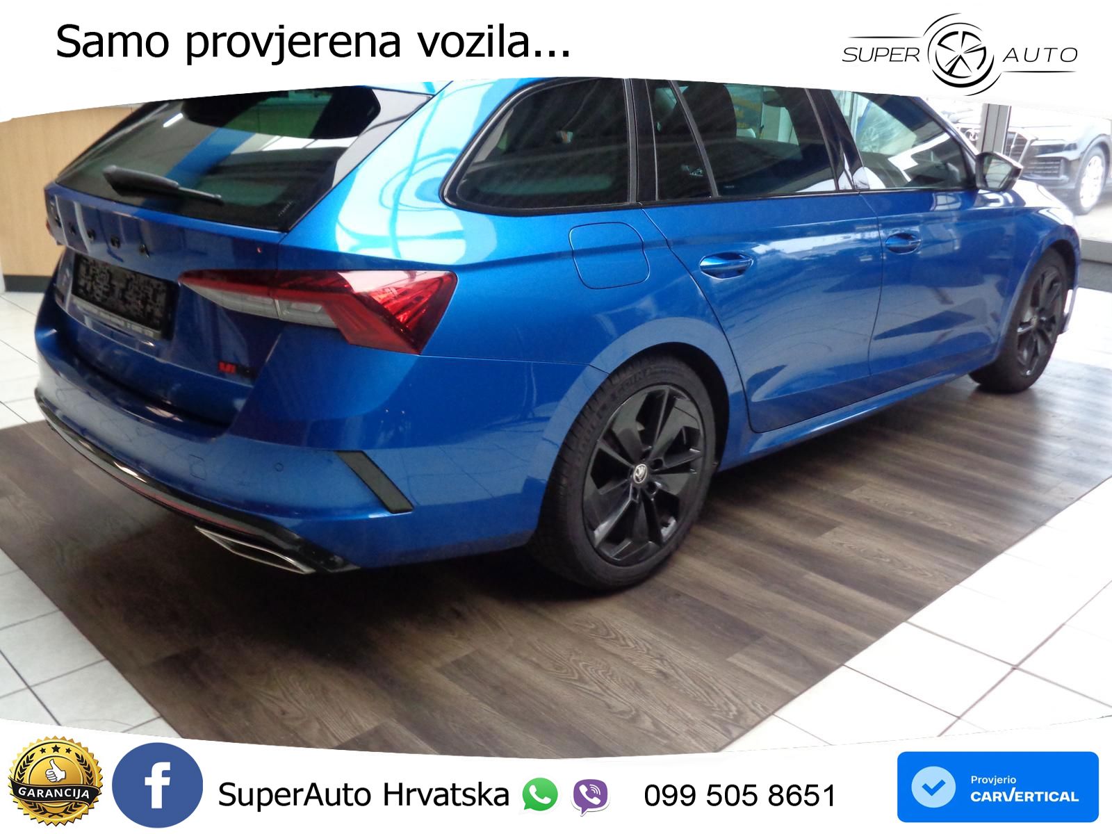 Škoda Octavia Combi RS 2.0 TDI (200 KS) DSG LED+GR SJED+ACC