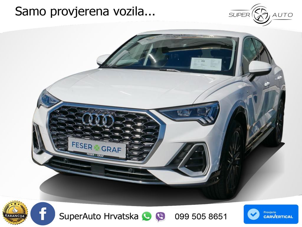 Audi Q3 II Sportback 40 TFSI (190 KS) quattro S tronic S line LED+GR SJED+ACC
