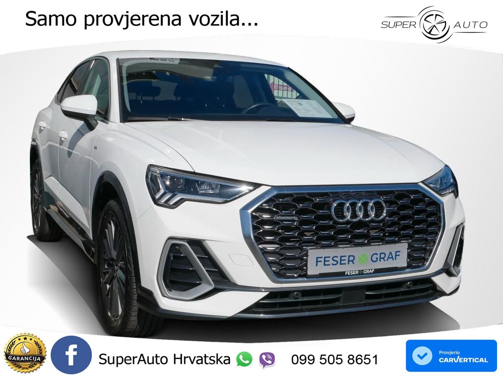 Audi Q3 II Sportback 40 TFSI (190 KS) quattro S tronic S line LED+GR SJED+ACC