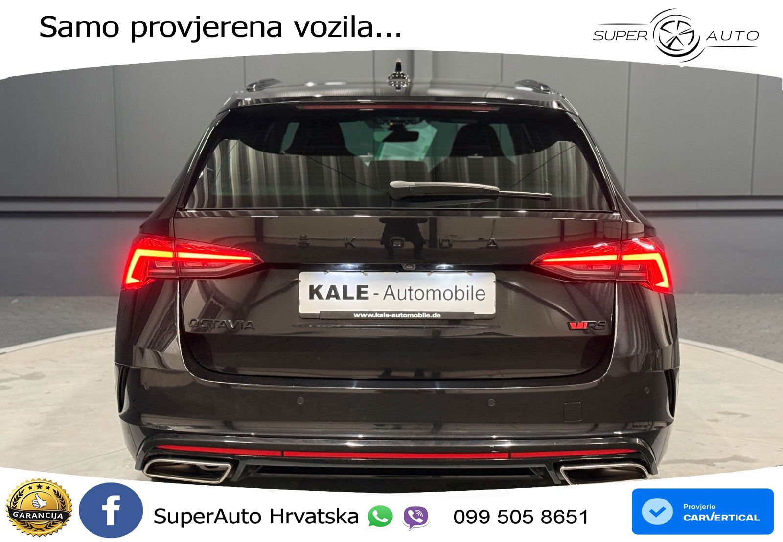 Škoda Octavia Combi RS 2.0 TDI (200 KS) DSG LED+GR SJED+ACC