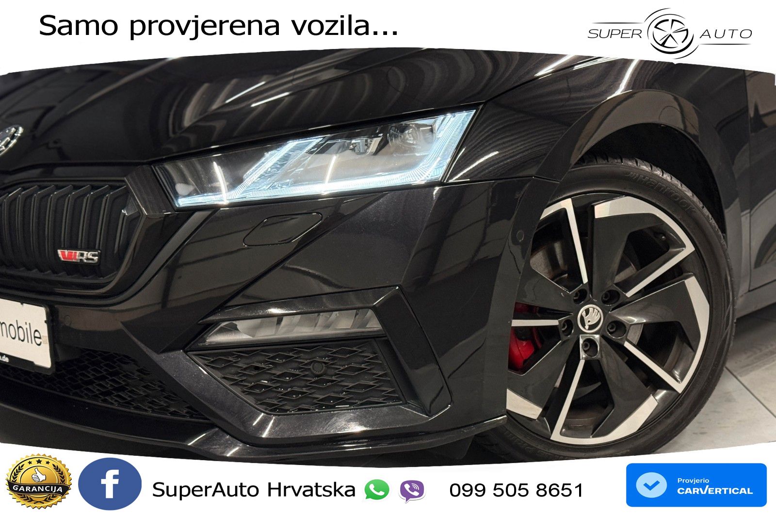 Škoda Octavia Combi RS 2.0 TDI (200 KS) DSG LED+GR SJED+ACC