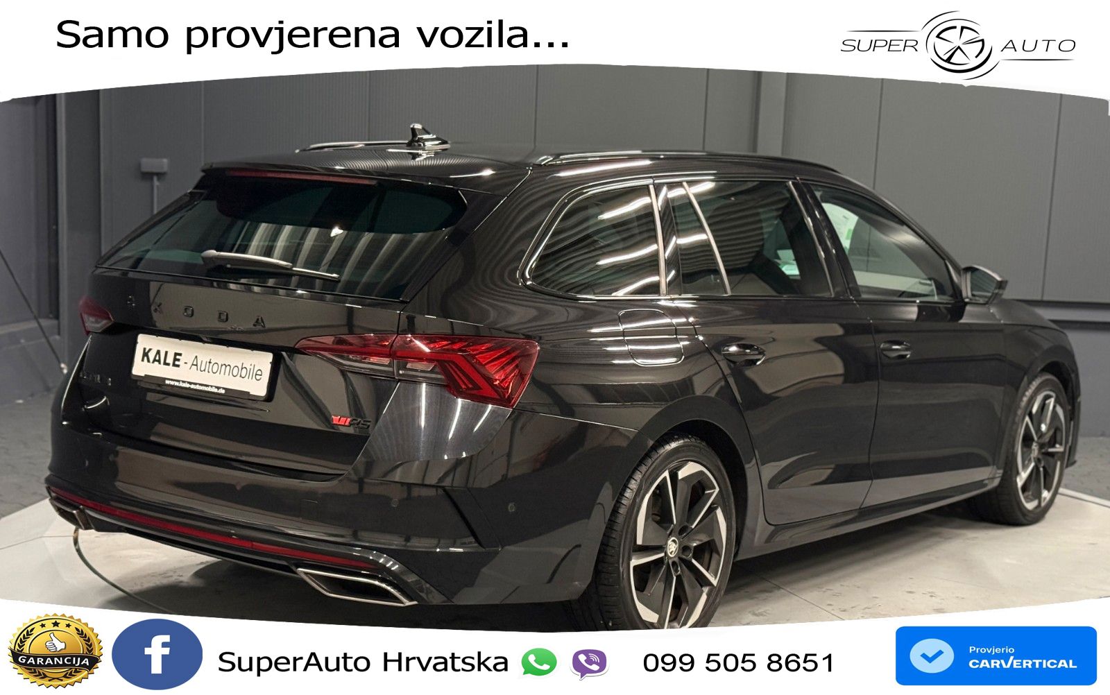 Škoda Octavia Combi RS 2.0 TDI (200 KS) DSG LED+GR SJED+ACC
