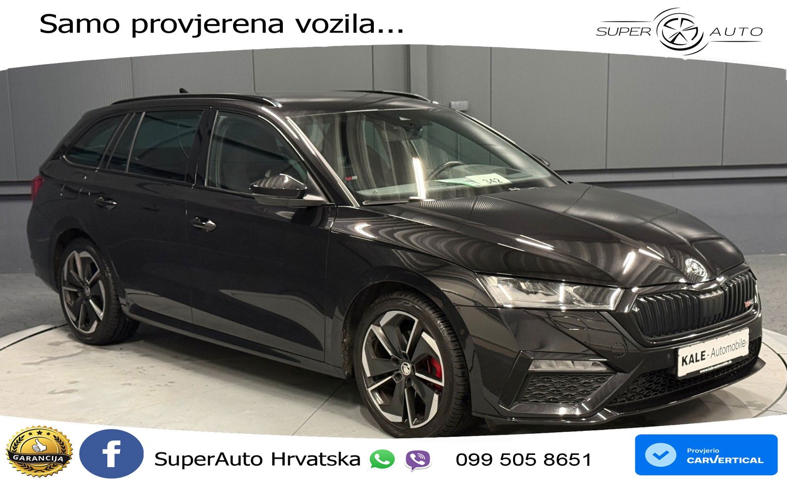 Škoda Octavia Combi RS 2.0 TDI (200 KS) DSG LED+GR SJED+ACC