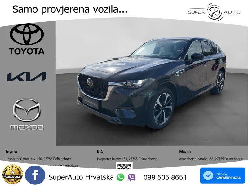 Mazda CX-60 3.3 e-Skyactiv D (254 KS) AWD Automatic LED+GR SJED+ACC