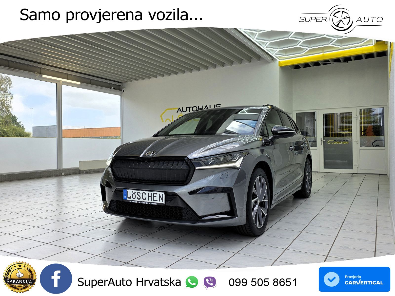 Škoda Enyaq iV 80 82 kWh (204 KS) SportLine LED+GR SJED+ACC