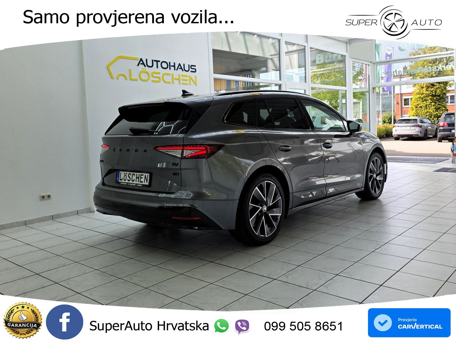 Škoda Enyaq iV 80 82 kWh (204 KS) SportLine LED+GR SJED+ACC