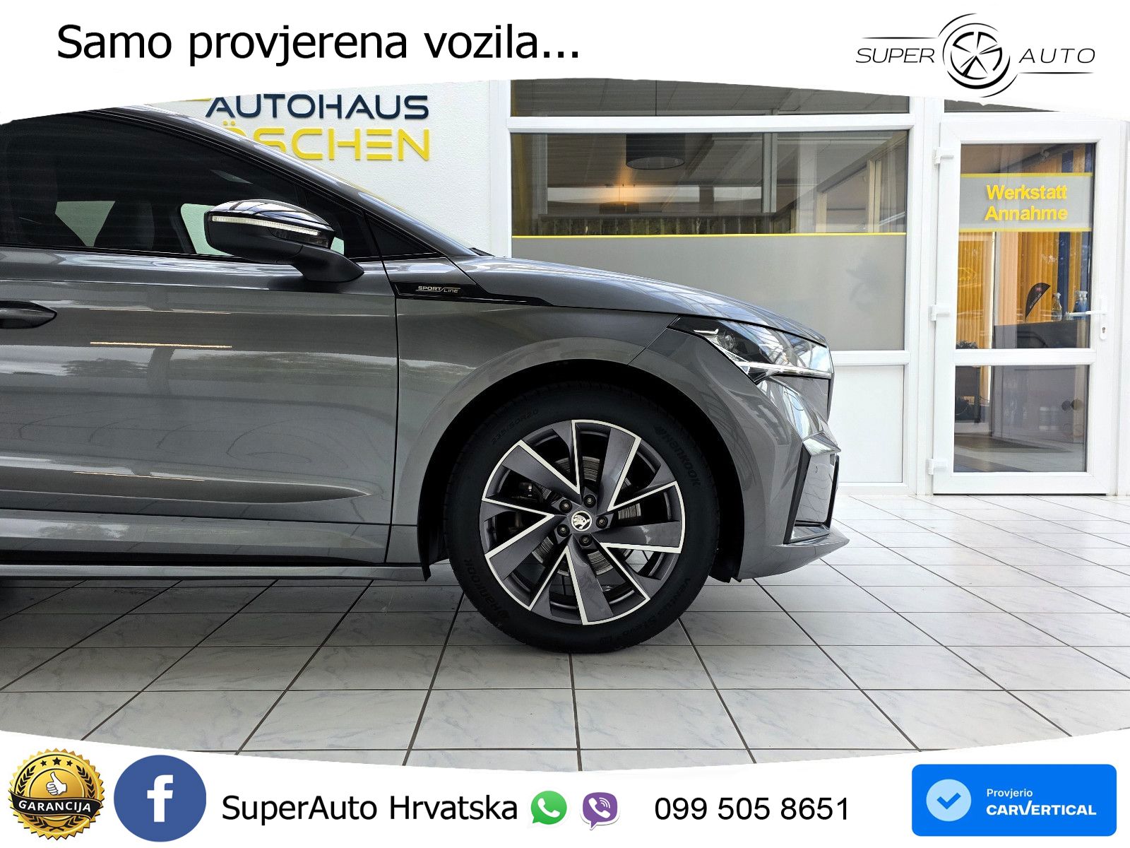 Škoda Enyaq iV 80 82 kWh (204 KS) SportLine LED+GR SJED+ACC