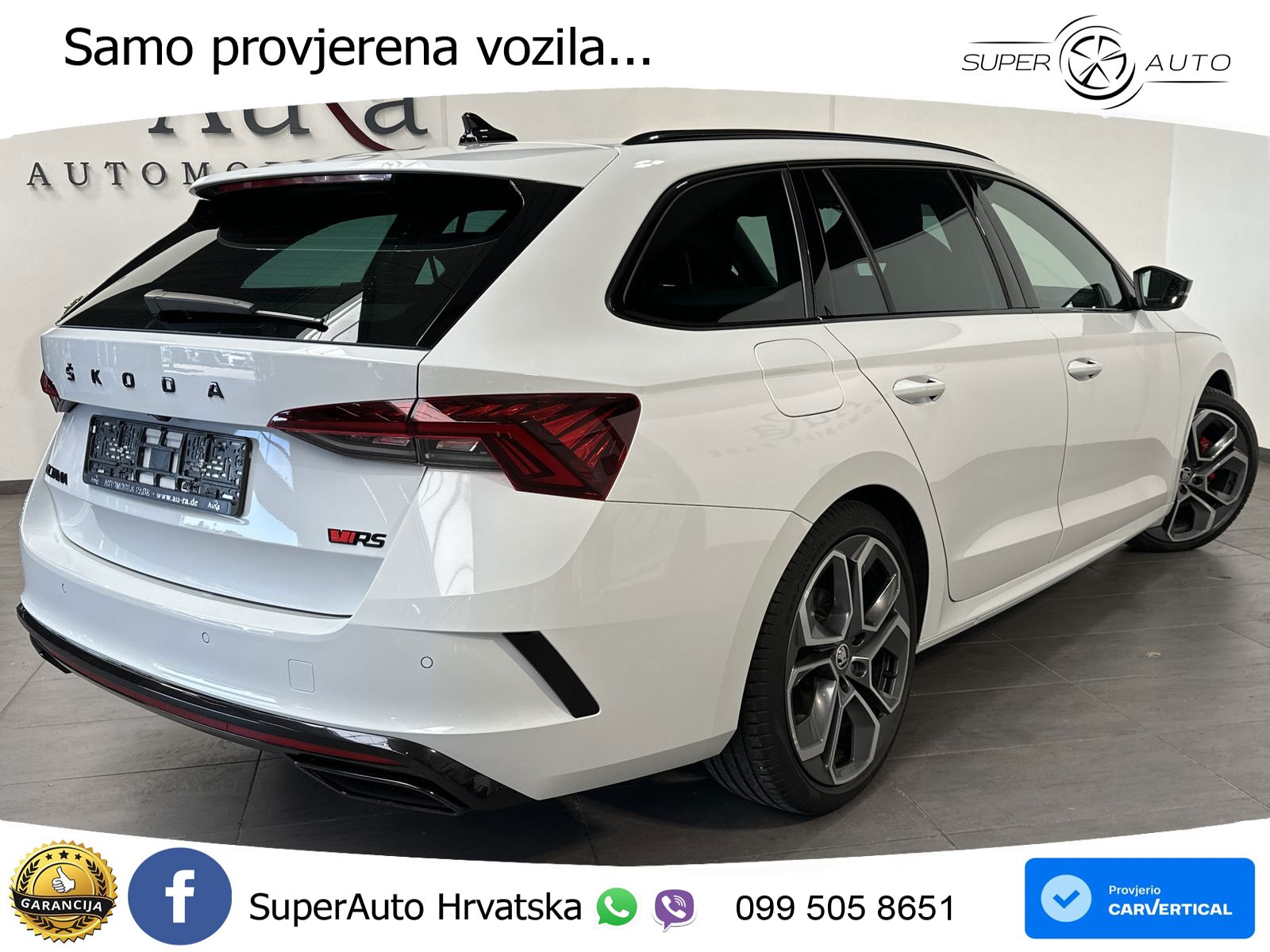 Škoda Octavia Combi RS 2.0 TDI (200 KS) 4x4 DSG LED+GR SJED+ACC