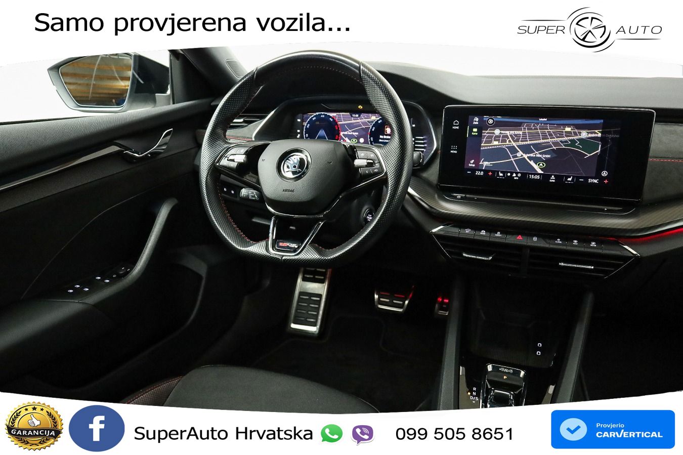Škoda Octavia Combi RS 2.0 TDI (200 KS) 4x4 DSG LED+GR SJED+ACC