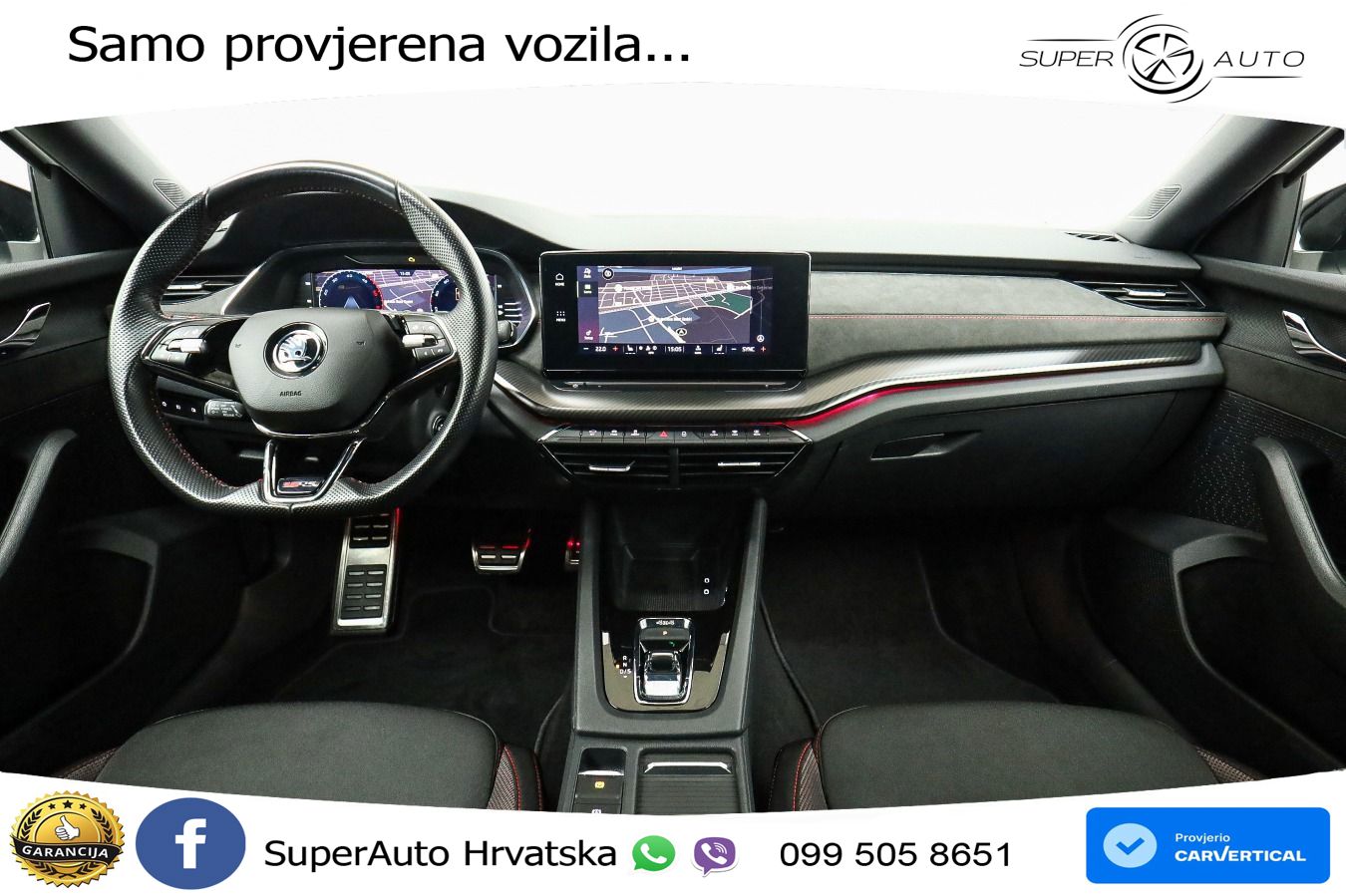 Škoda Octavia Combi RS 2.0 TDI (200 KS) 4x4 DSG LED+GR SJED+ACC