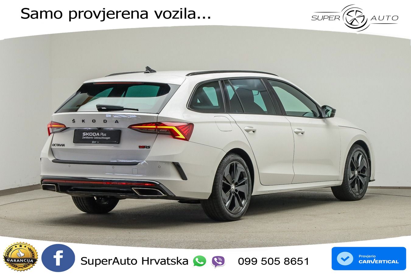Škoda Octavia Combi RS 2.0 TDI (200 KS) 4x4 DSG LED+GR SJED+ACC