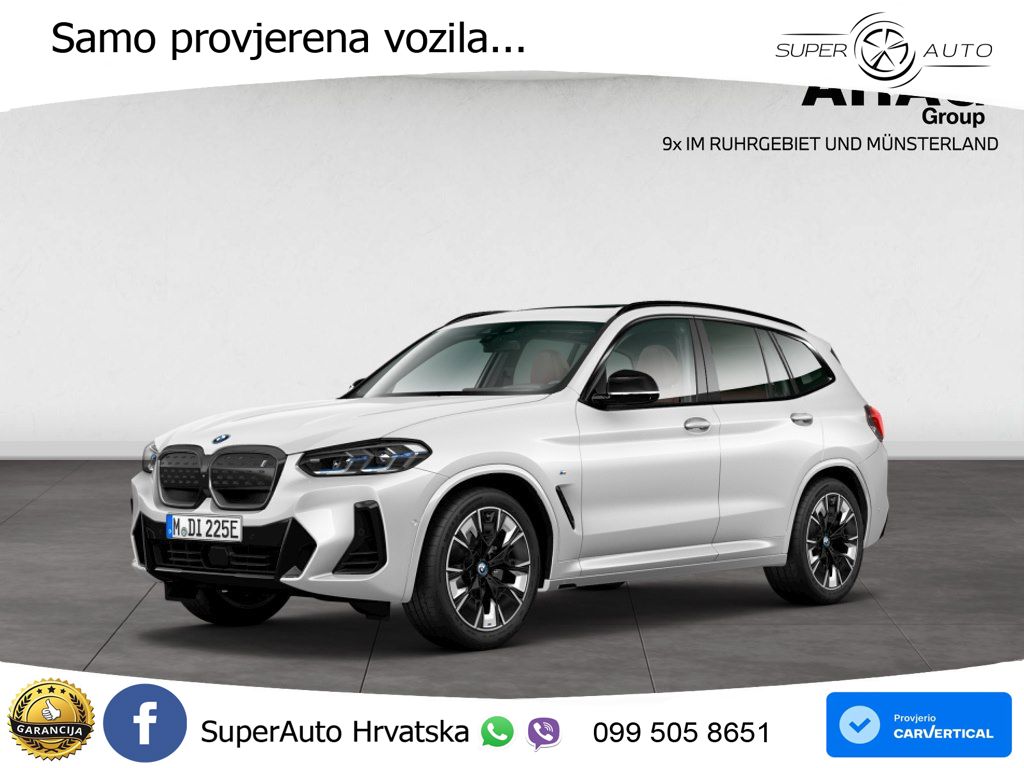BMW iX3 80 kWh (286 KS) ACC+HEAD+GR SJED+360+PANO