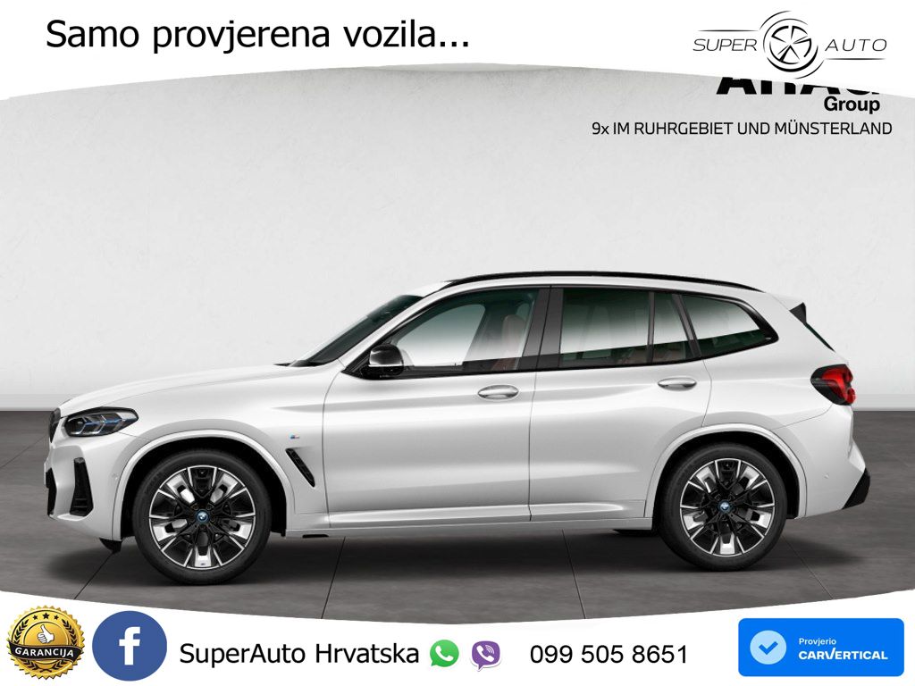 BMW iX3 80 kWh (286 KS) ACC+HEAD+GR SJED+360+PANO