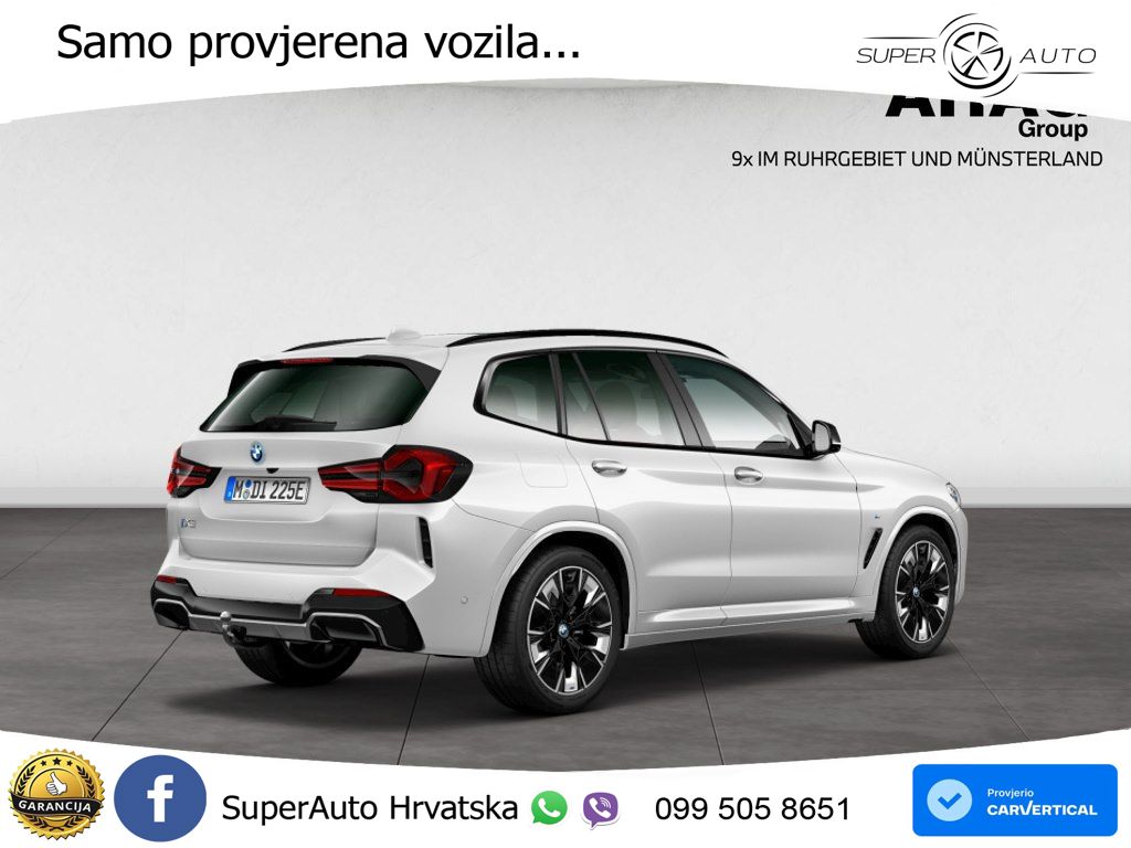 BMW iX3 80 kWh (286 KS) ACC+HEAD+GR SJED+360+PANO