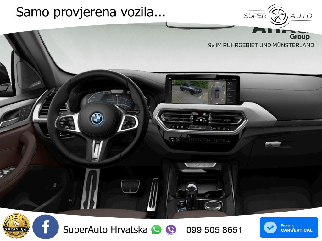 BMW iX3 80 kWh (286 KS) ACC+HEAD+GR SJED+360+PANO