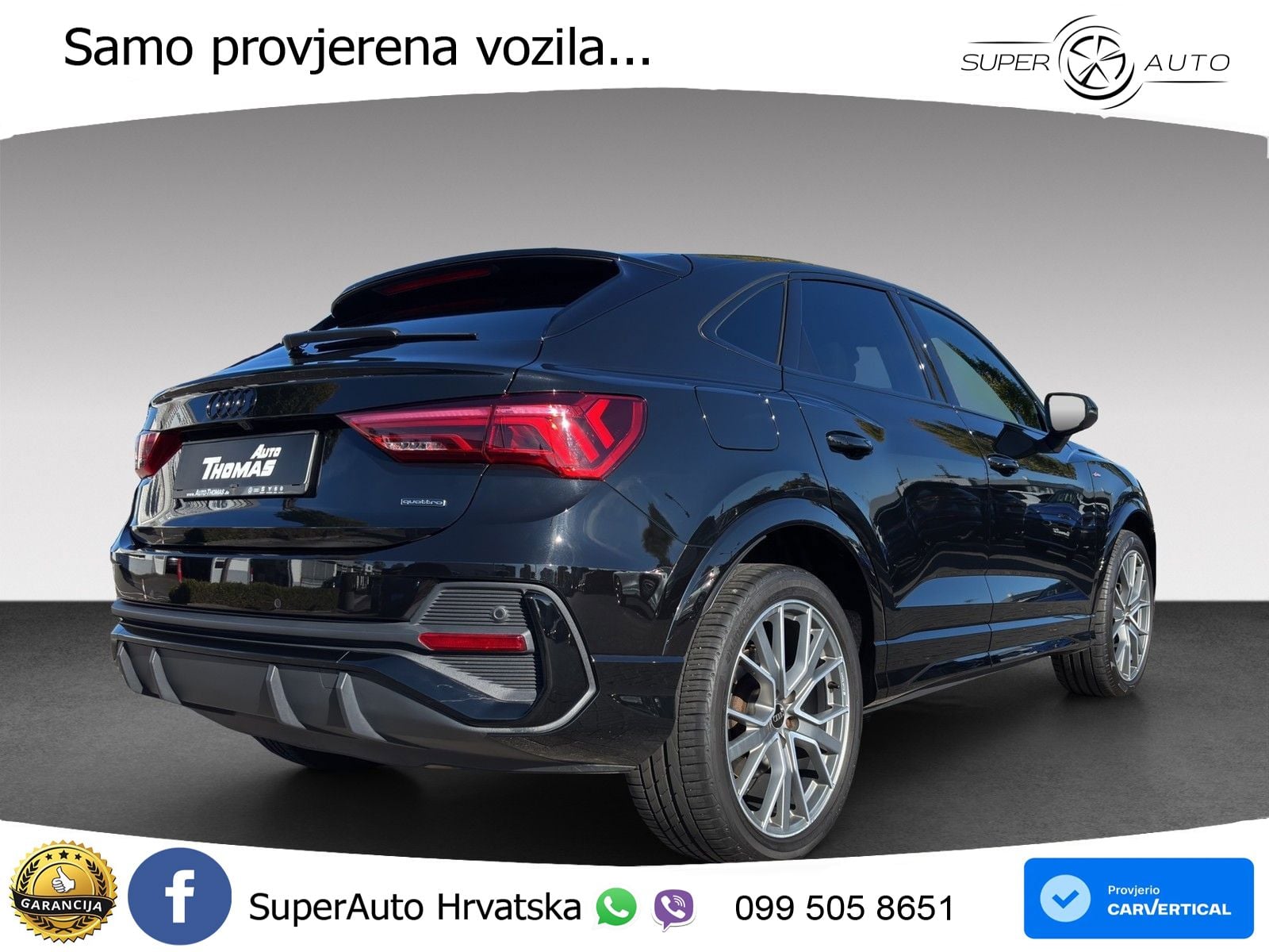 Audi Q3 Sportback 45 TFSI (245 KS) quattro S tronic S line MATRIX+GR SJED+KAM
