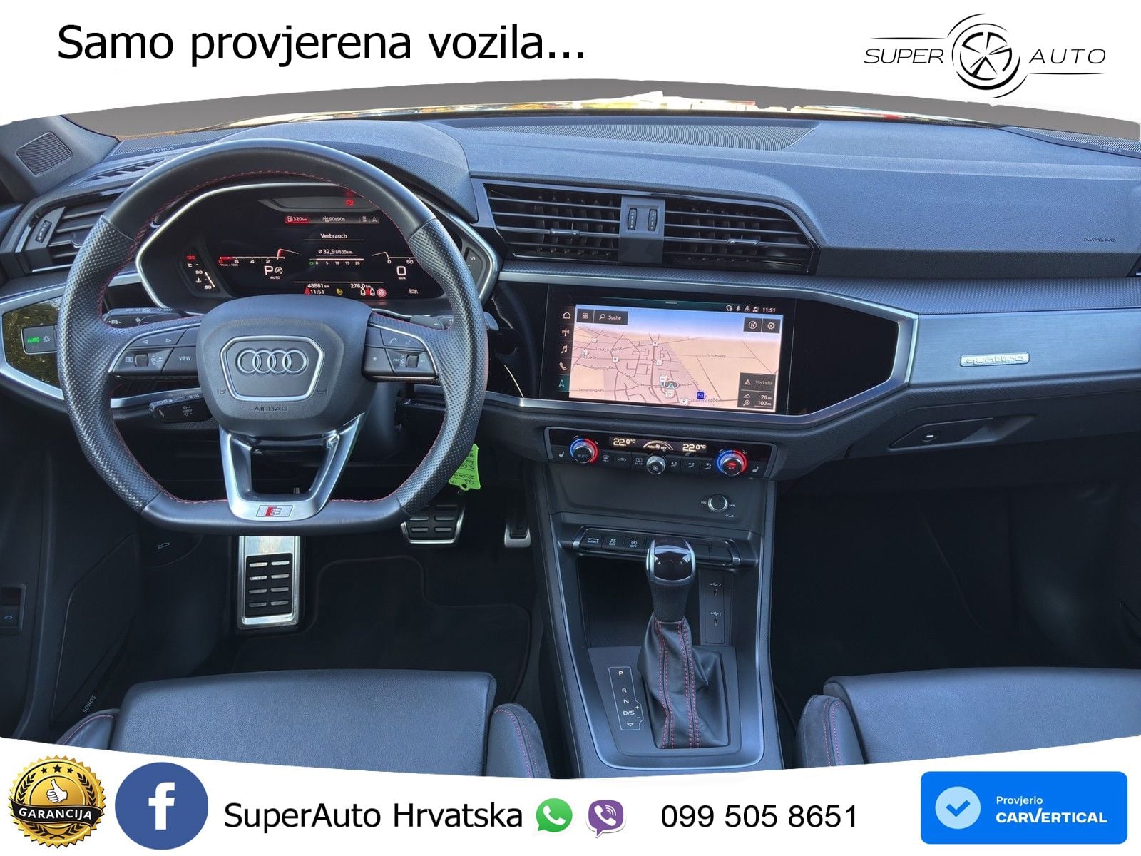 Audi Q3 Sportback 45 TFSI (245 KS) quattro S tronic S line MATRIX+GR SJED+KAM