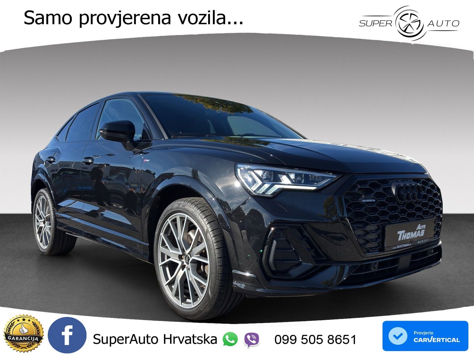 Audi Q3 Sportback 45 TFSI (245 KS) quattro S tronic S line MATRIX+GR SJED+KAM