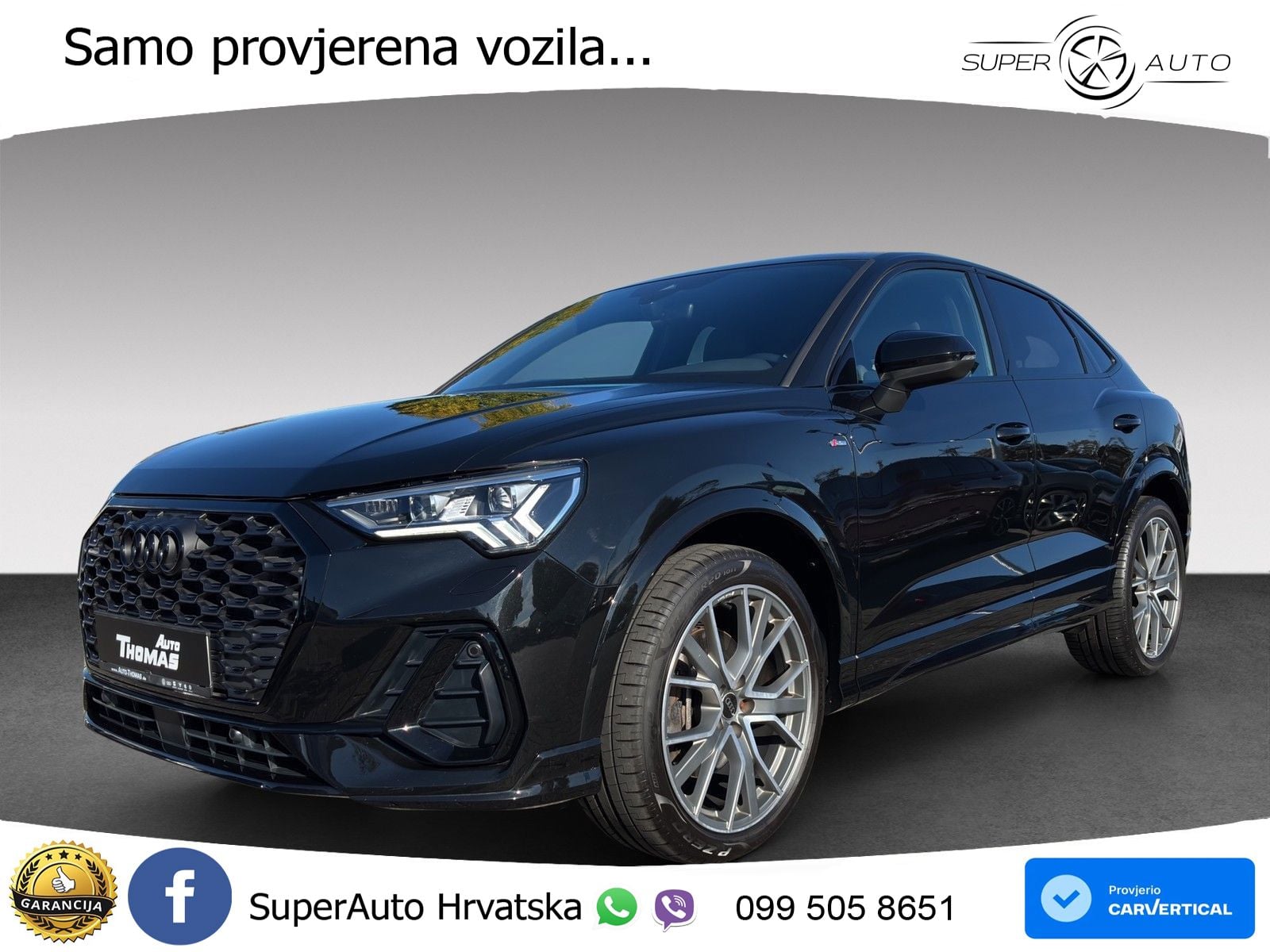 Audi Q3 Sportback 45 TFSI (245 KS) quattro S tronic S line MATRIX+GR SJED+KAM