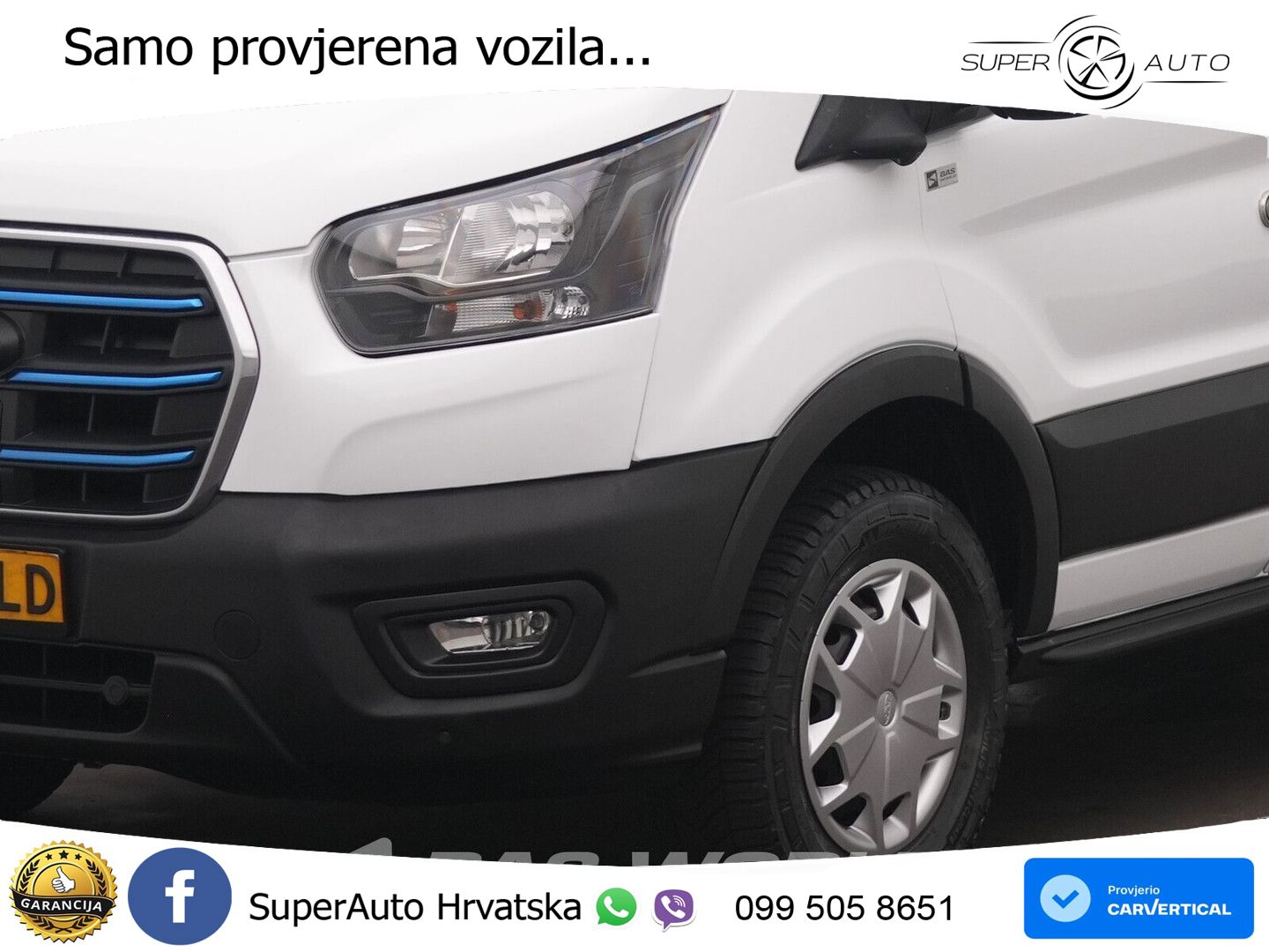 Ford e-Transit 184pk Elektrisch 68kWh 317KM WLTP SOH 184 KS