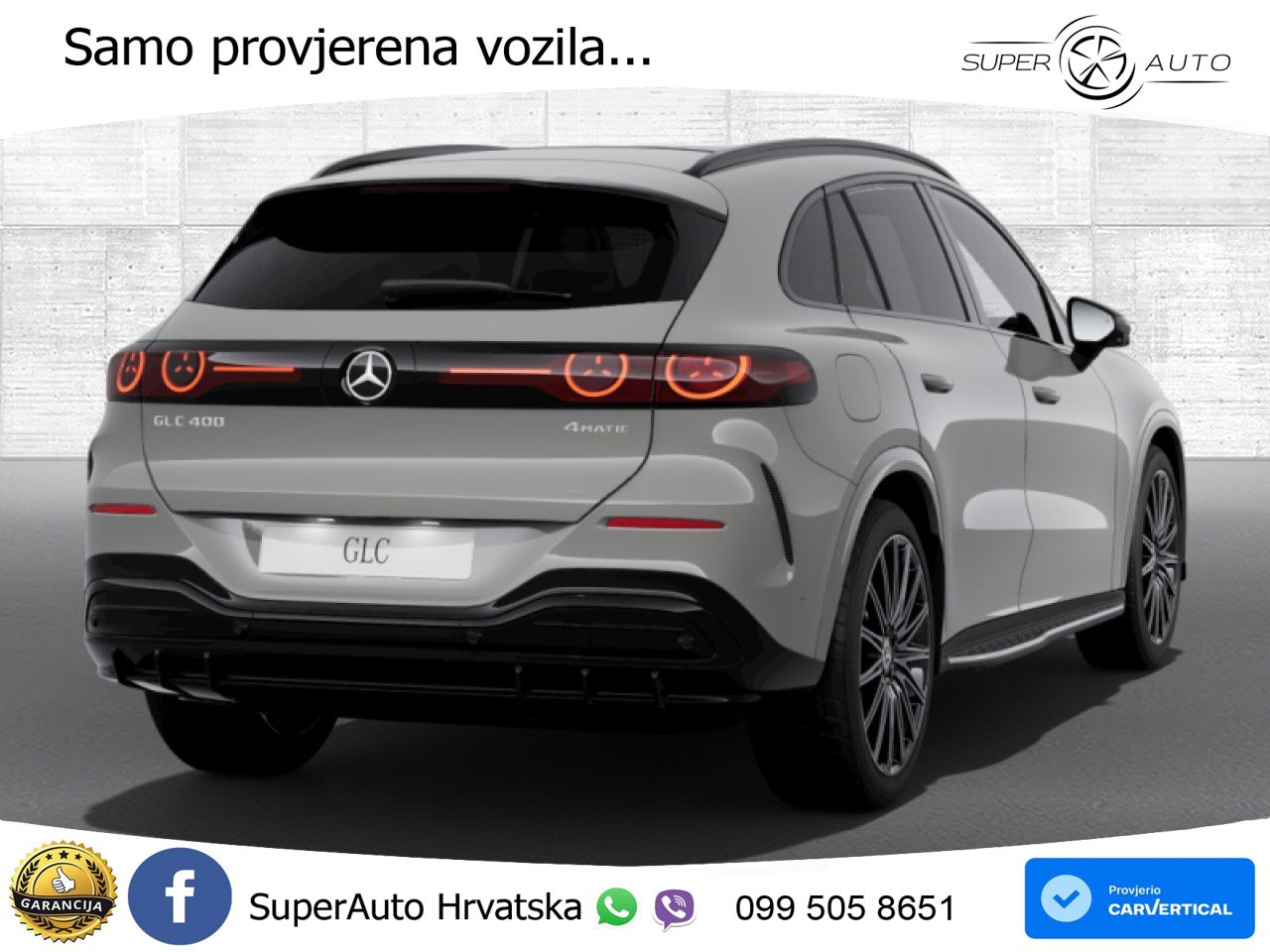 Mercedes GLC 400 94 kWh (489 KS) 4MATIC EQ Technology AMG LED+GR SJED+ACC