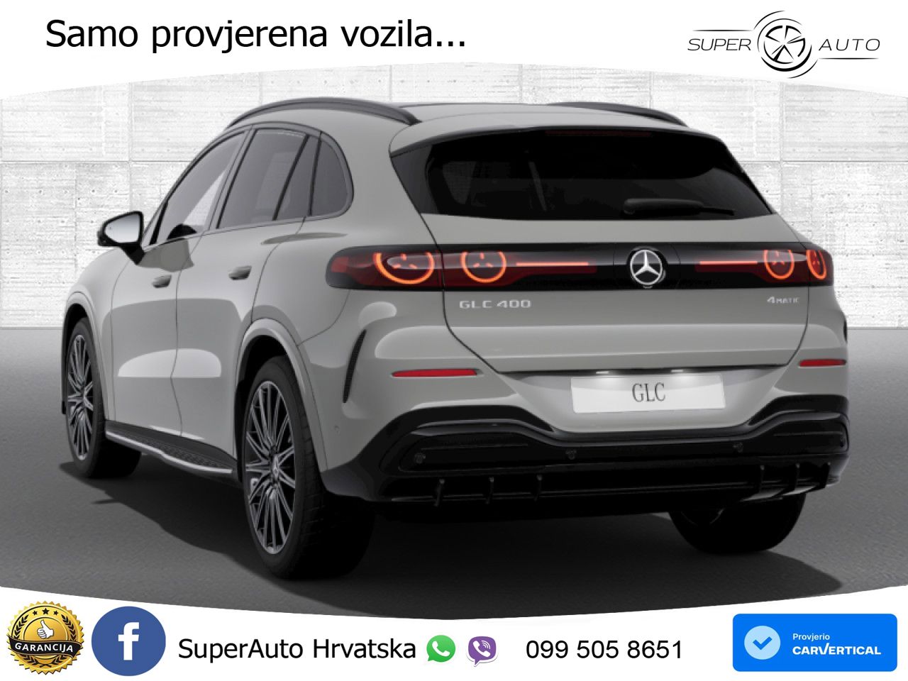 Mercedes GLC 400 94 kWh (489 KS) 4MATIC EQ Technology AMG LED+GR SJED+ACC