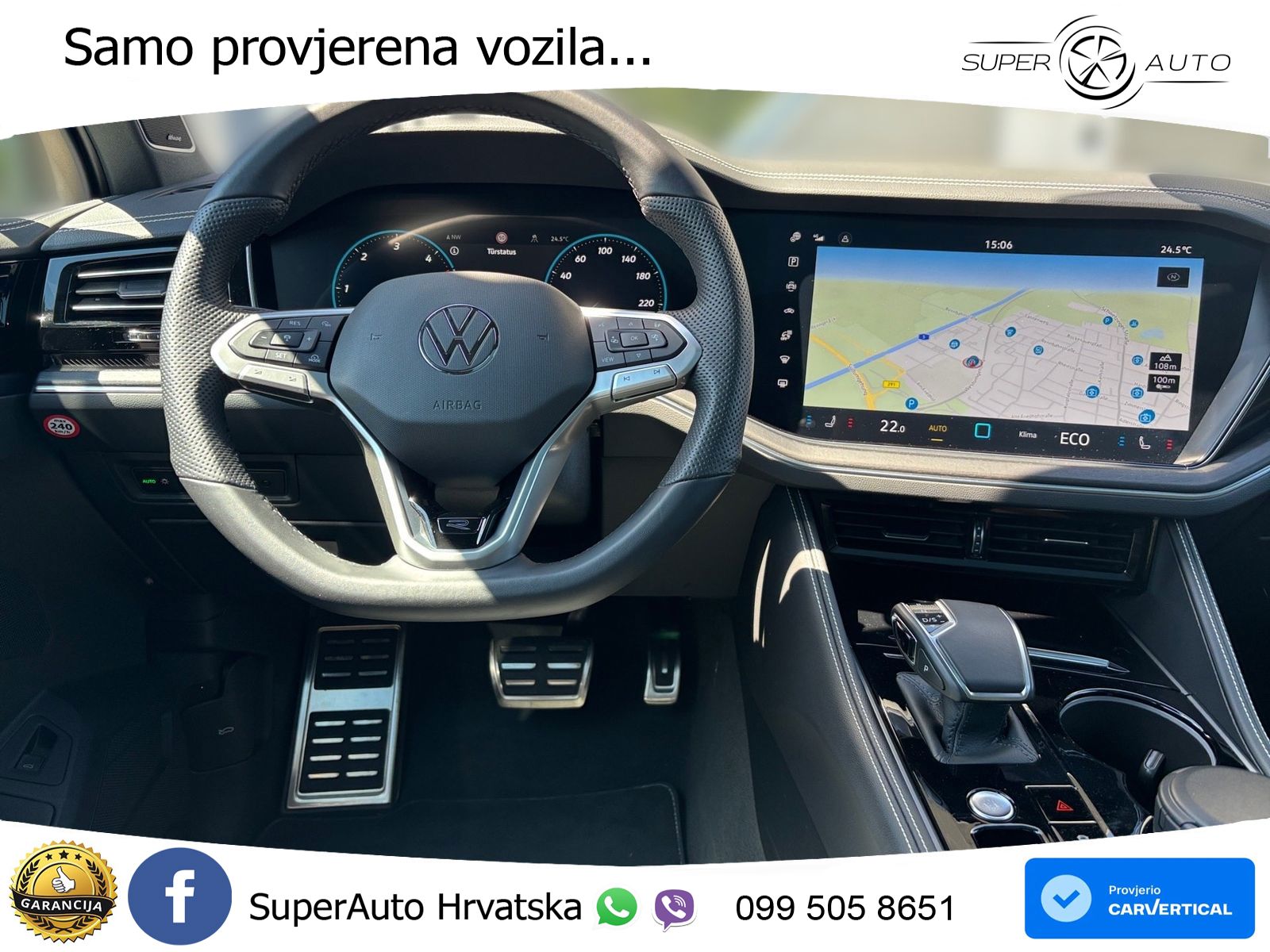 Volkswagen Touareg 3.0 V6 TDI (286 KS) 4MOTION Tiptronic ZRAČNI+ACC+GR SJED+KAM+PANO